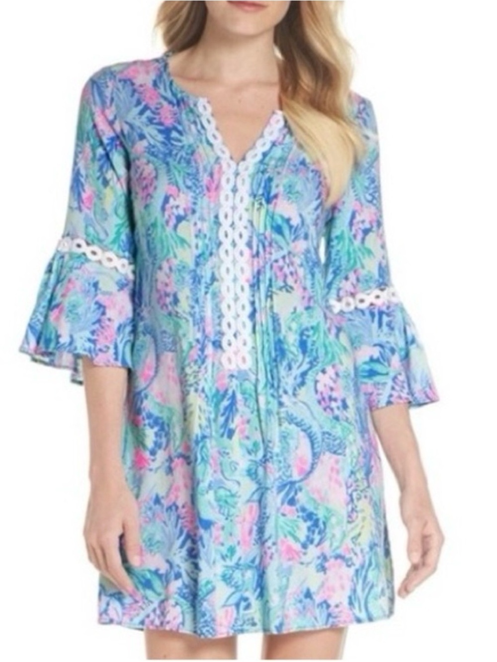 Lilly Pulitzer Hollie Tunic Dress in Mermaid's Cove